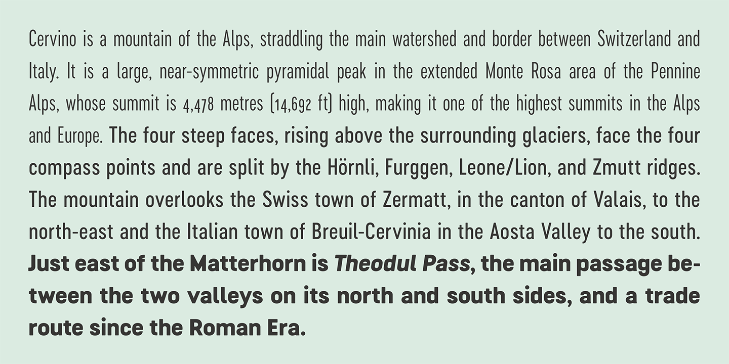 Przykład czcionki Cervino Extra Bold Neue Italic